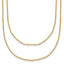 14K Polished 2-Strand Twist Bar Station Necklace