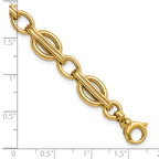 14K Polished Fancy Link Bracelet