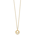 14K Polished Circle Necklace