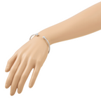 14K White Gold Twisted Cuff Bracelet