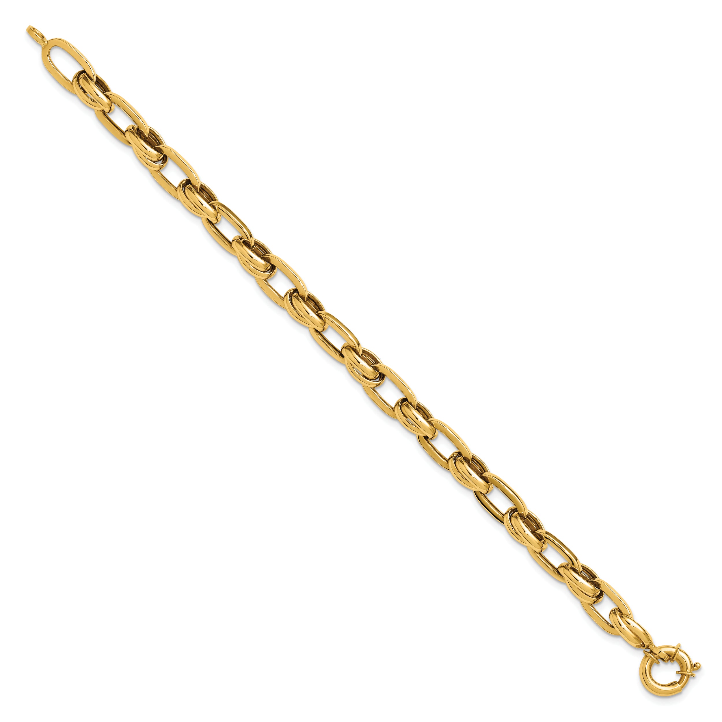 14K Polished Fancy Link Bracelet