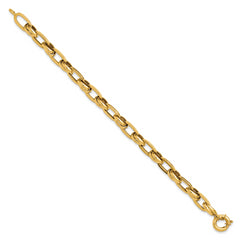 14K Polished Fancy Link Bracelet