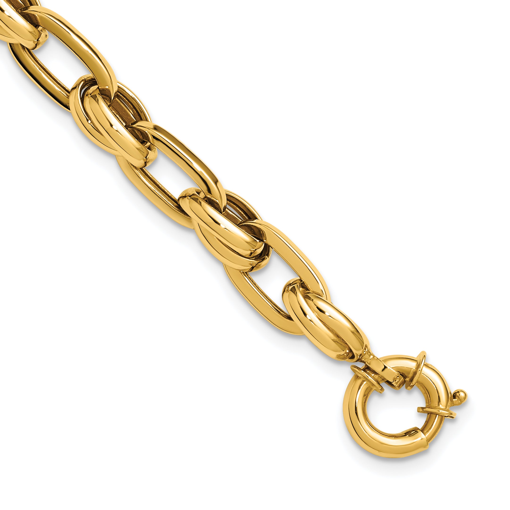 14K Polished Fancy Link Bracelet Main image