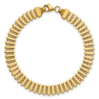 14K Polished Fancy Link Bracelet