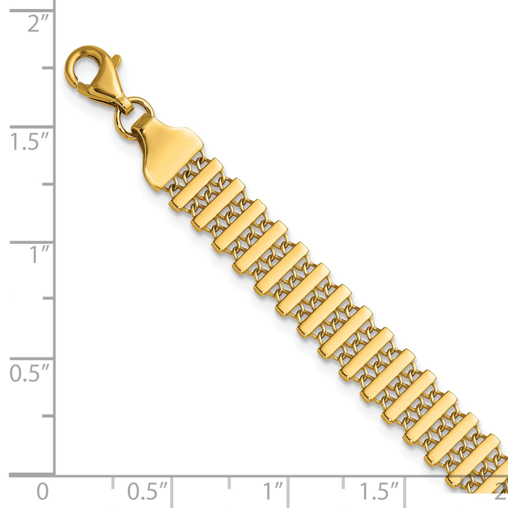 14K Polished Fancy Link Bracelet
