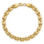 14K Polished Fancy Link Bracelet