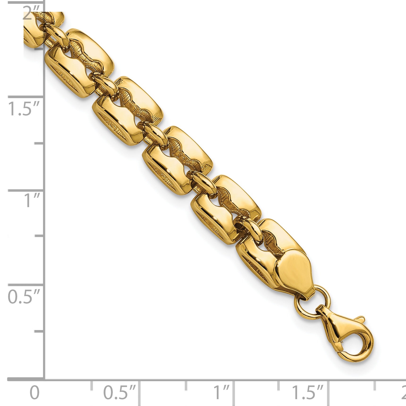 14K Polished Fancy Link Bracelet