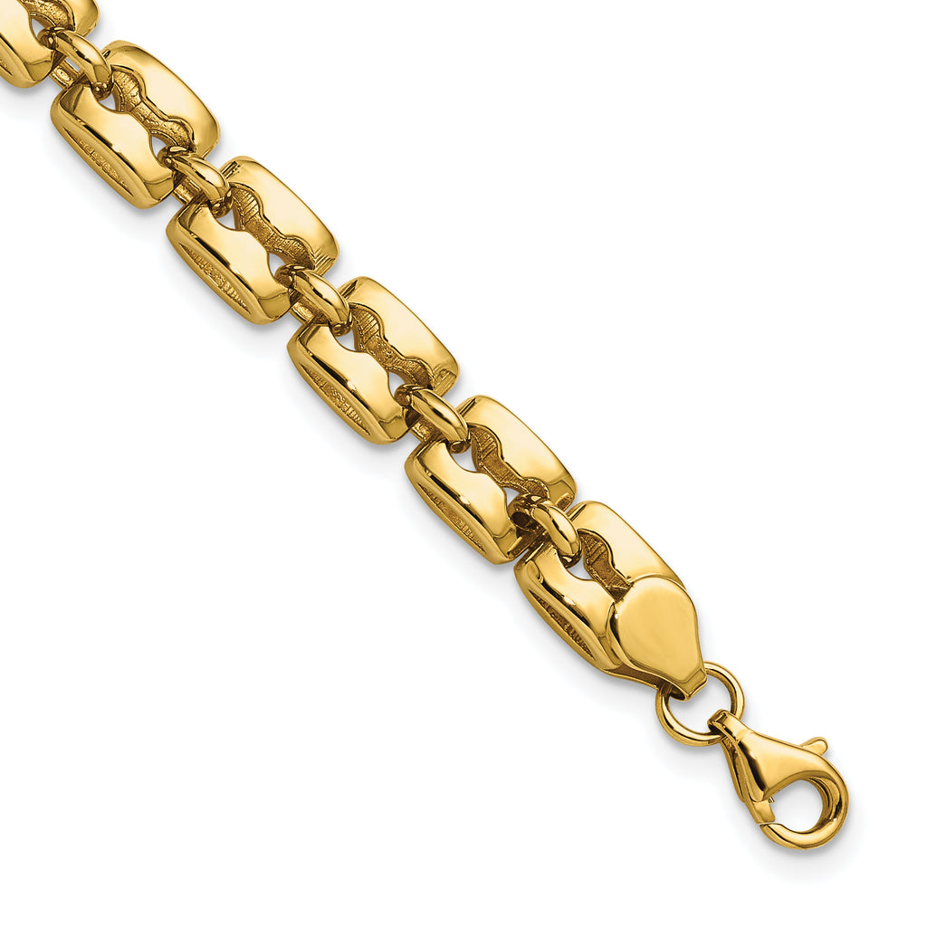 14K Polished Fancy Link Bracelet