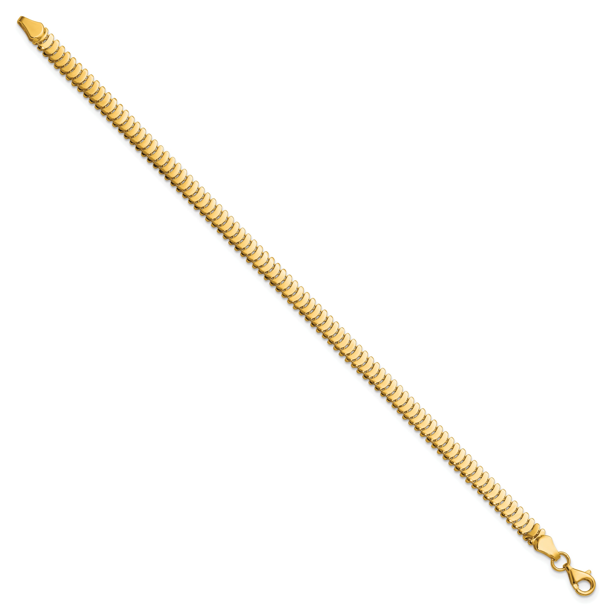 14K Polished Fancy Link Bracelet