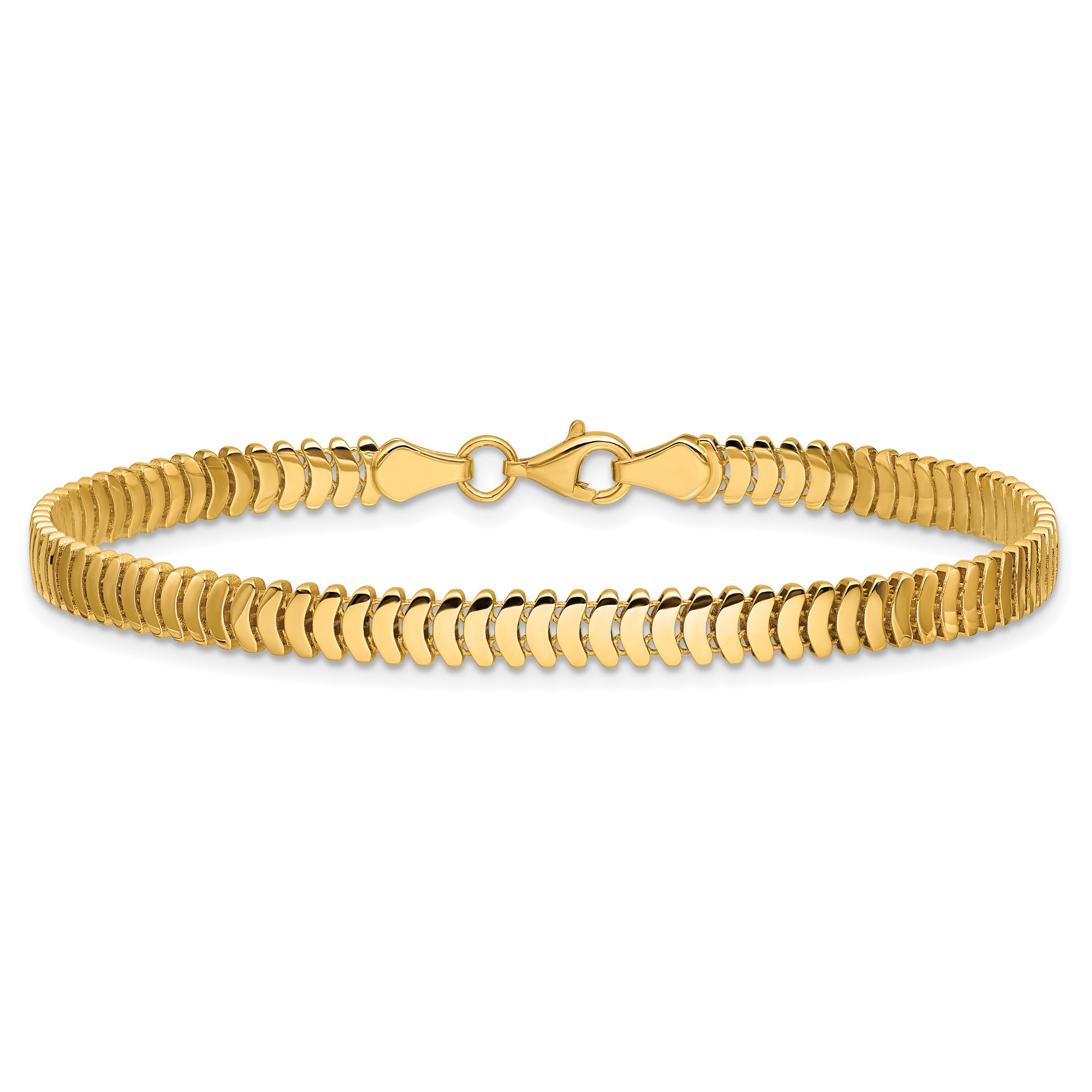 14K Polished Fancy Link Bracelet