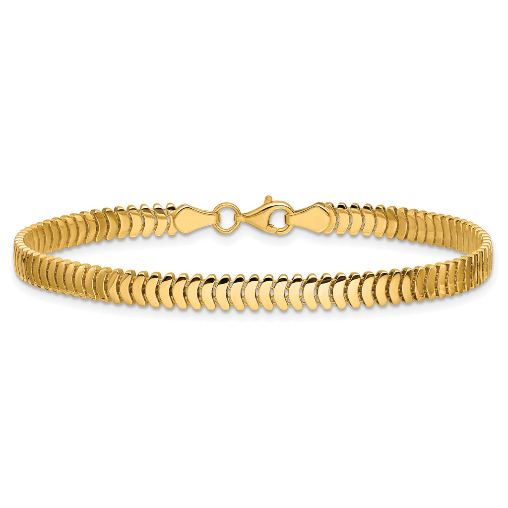 14K Polished Fancy Link Bracelet