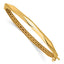 14K Polished Fancy Hinged Bangle