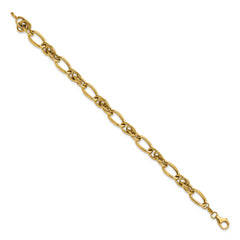 14K Polished Fancy Link Bracelet