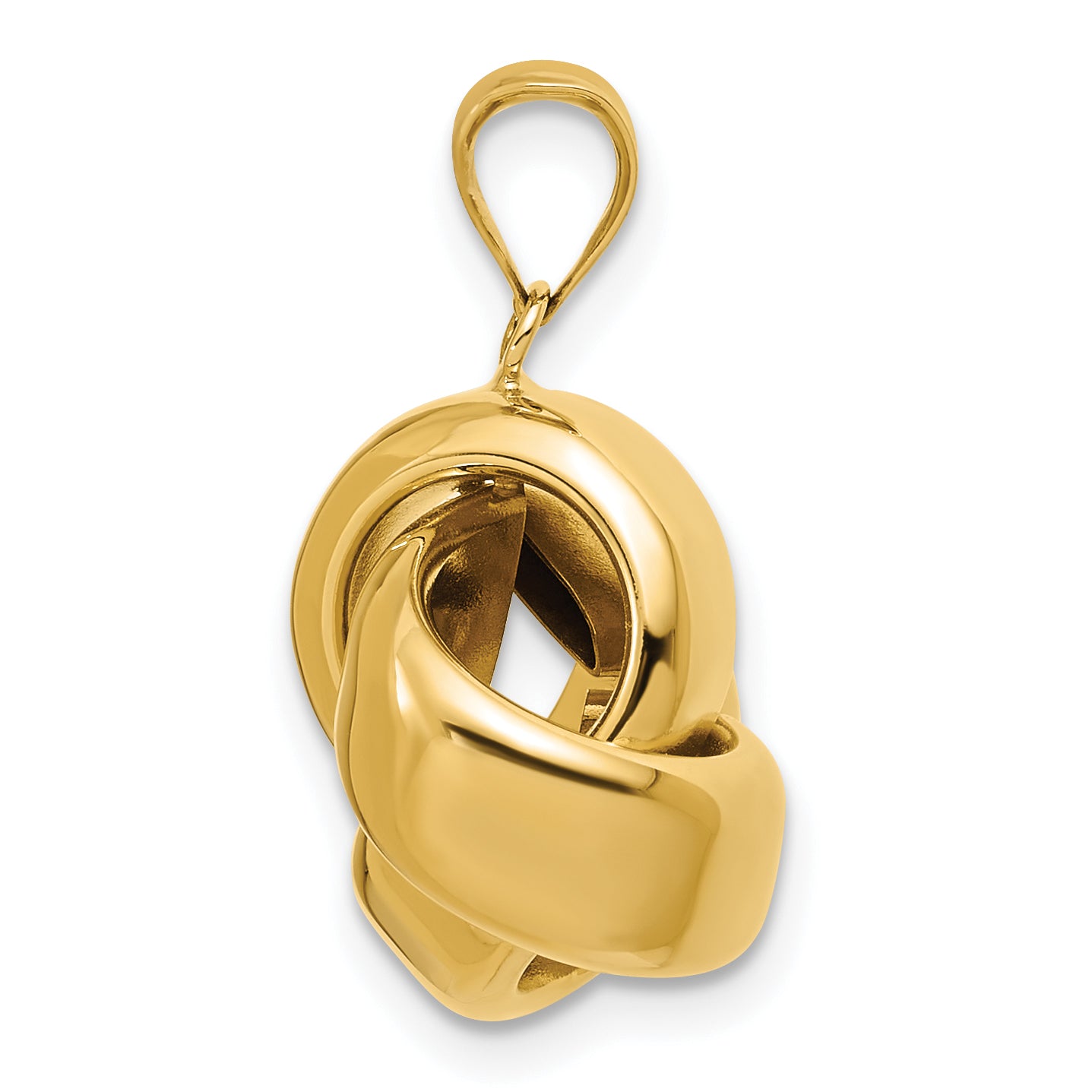 14K Polished Love Knot Pendant