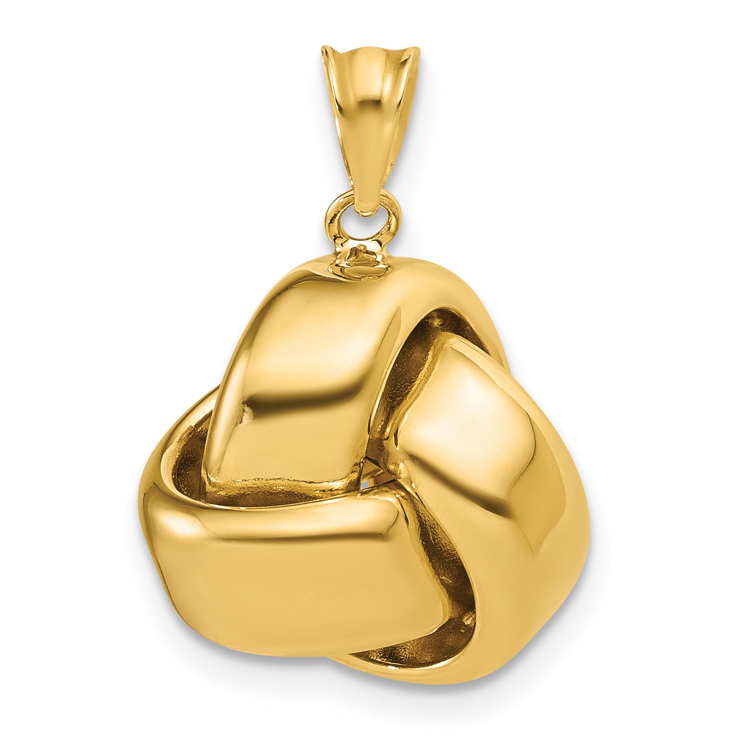 14K Polished Love Knot Pendant Main image