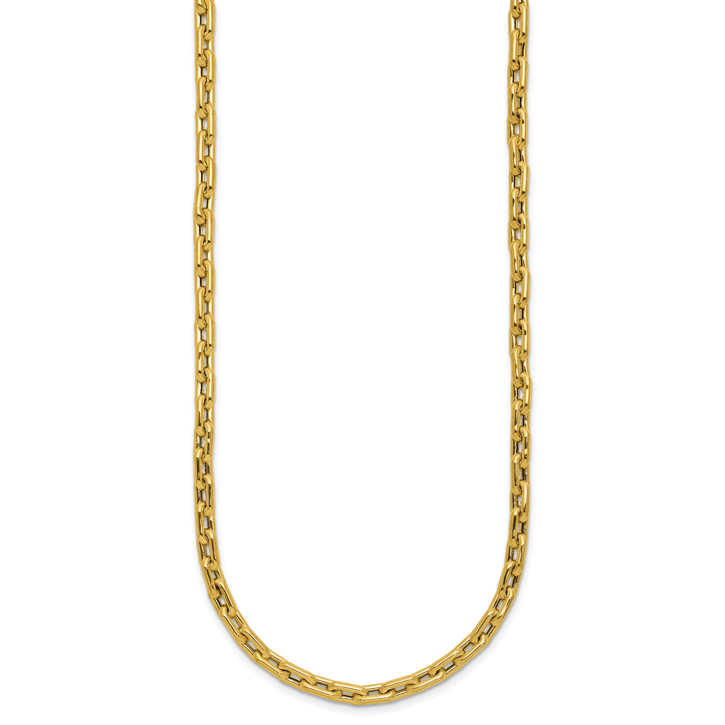 14K Polished Fancy Link Necklace Secondary image