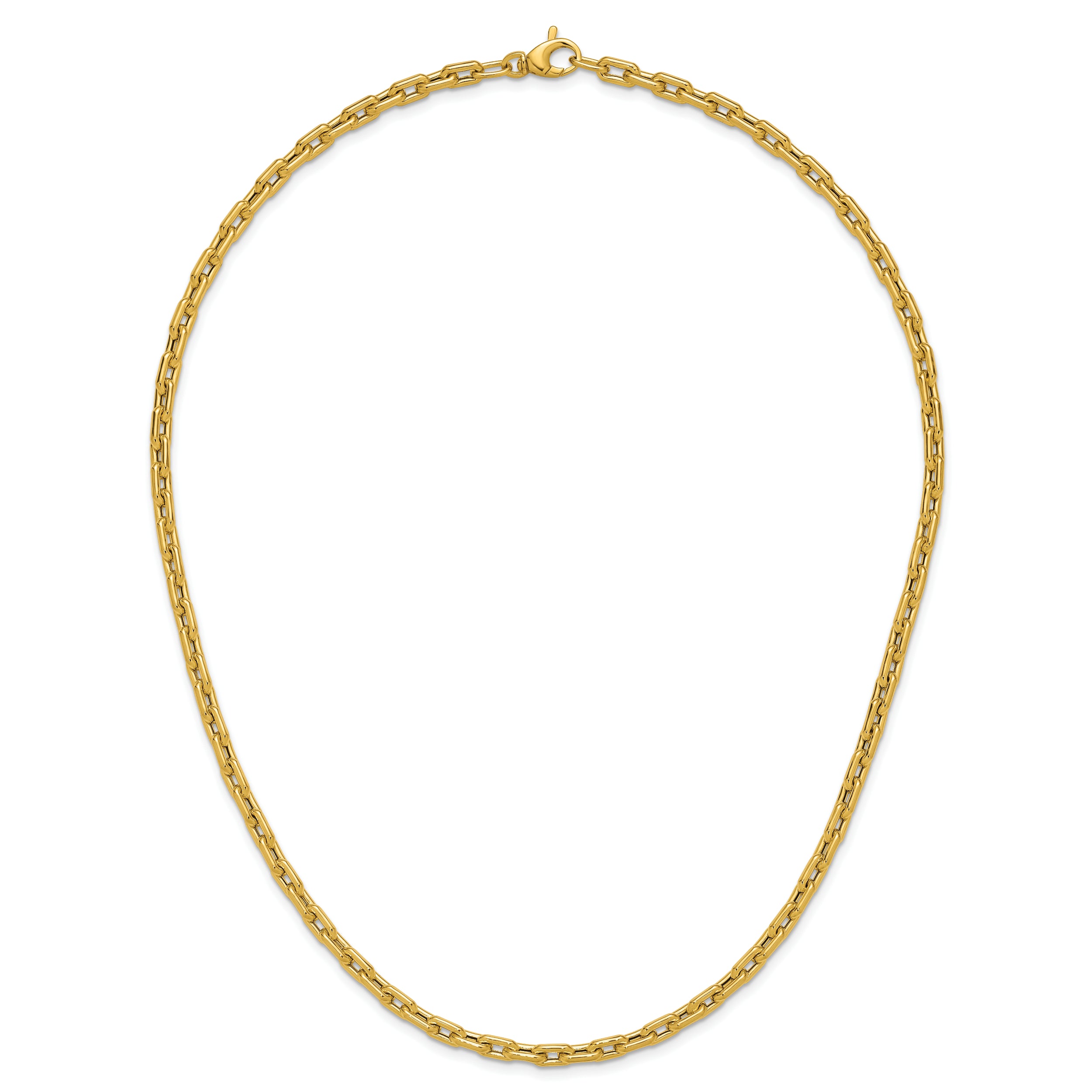 14K Polished Fancy Link Necklace