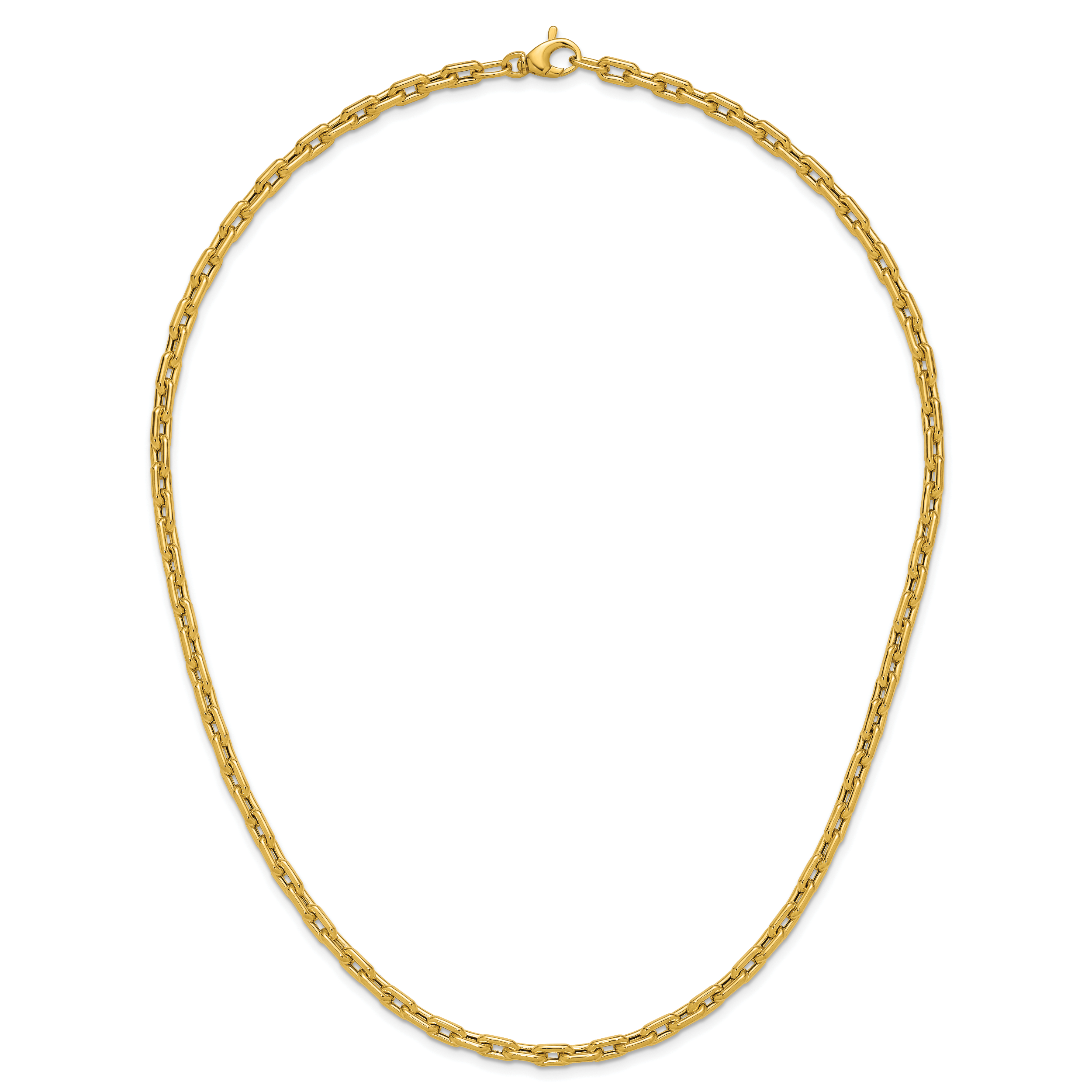 14K Polished Fancy Link Necklace