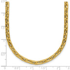 14K Polished Fancy Link Necklace