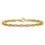 14K Polished Fancy Link Bracelet