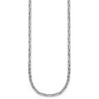 14K White Gold Polished Fancy Link Necklace