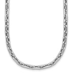 14K White Gold Polished Fancy Link Necklace