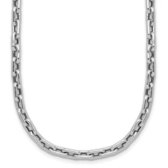 14K White Gold Polished Fancy Link Necklace