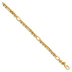 14K Polished Fancy Link Bracelet