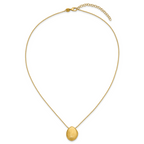 14K With Scratch Finish Pendant with 2in ext. Necklace