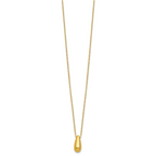 14K Polished Teardrop Necklace