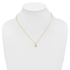 14K Polished Teardrop Necklace