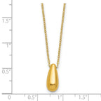 14K Polished Teardrop Necklace