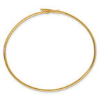 14K Polished and Diamond-cut Clover Flexible Cuff Bangle