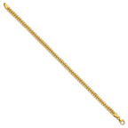 14K Polished and Textured Fancy Bracelet