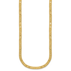 14K Polished and Textured Fancy Necklace