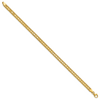 14K Polished and Textured Fancy Bracelet