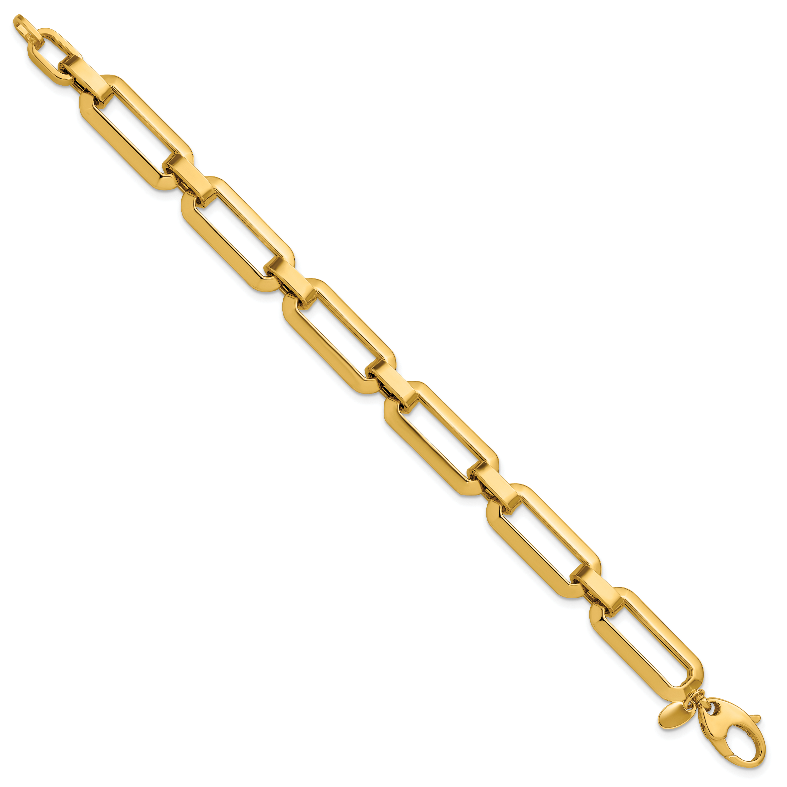 14K Polished Fancy Link Bracelet