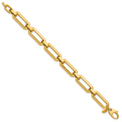 14K Polished Fancy Link Bracelet