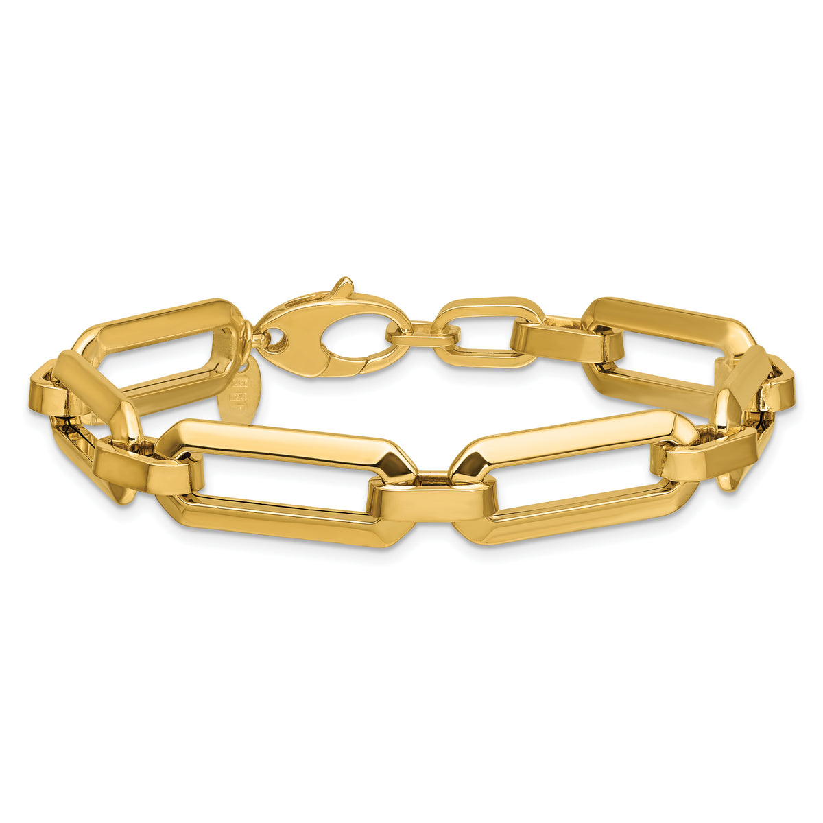 14K Polished Fancy Link Bracelet