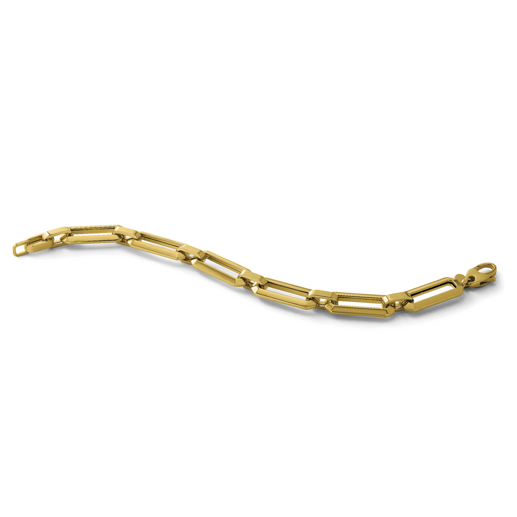 14K Polished Fancy Link Bracelet