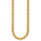14K Polished Fancy Link Necklace
