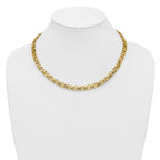 14K Polished Fancy Link Necklace