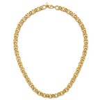 14K Polished Fancy Link Necklace