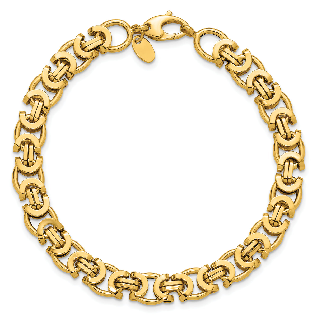 14K Polished Fancy Link Bracelet