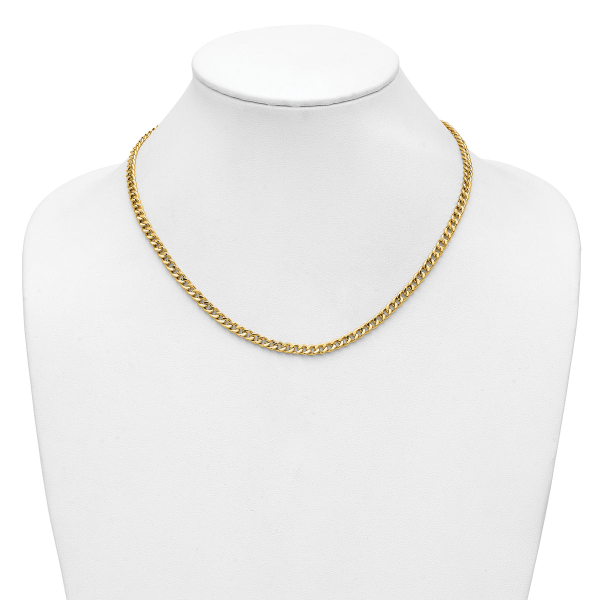 14K Polished Fancy Link Necklace