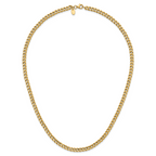 14K Polished Fancy Link Necklace