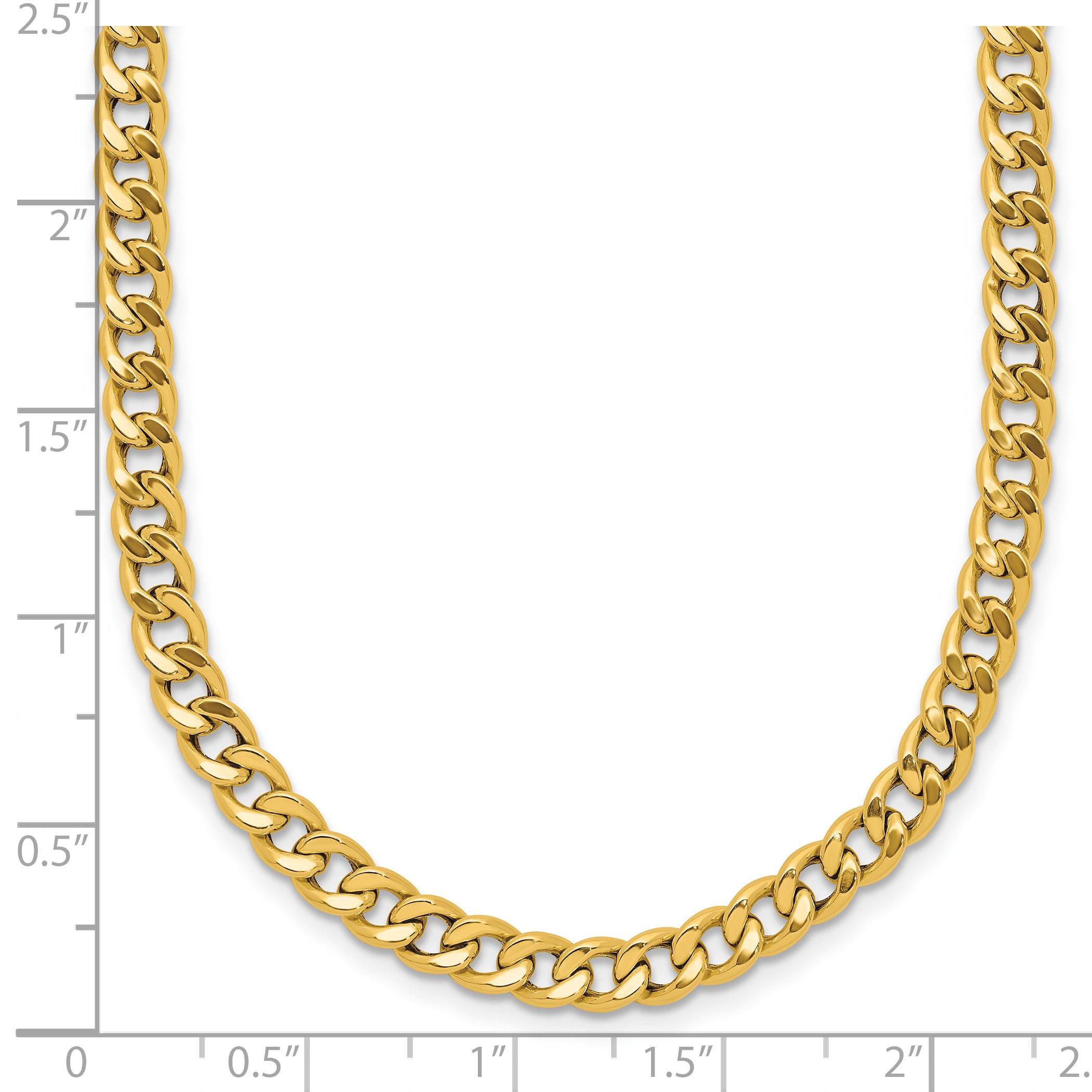 14K Polished Fancy Link Necklace