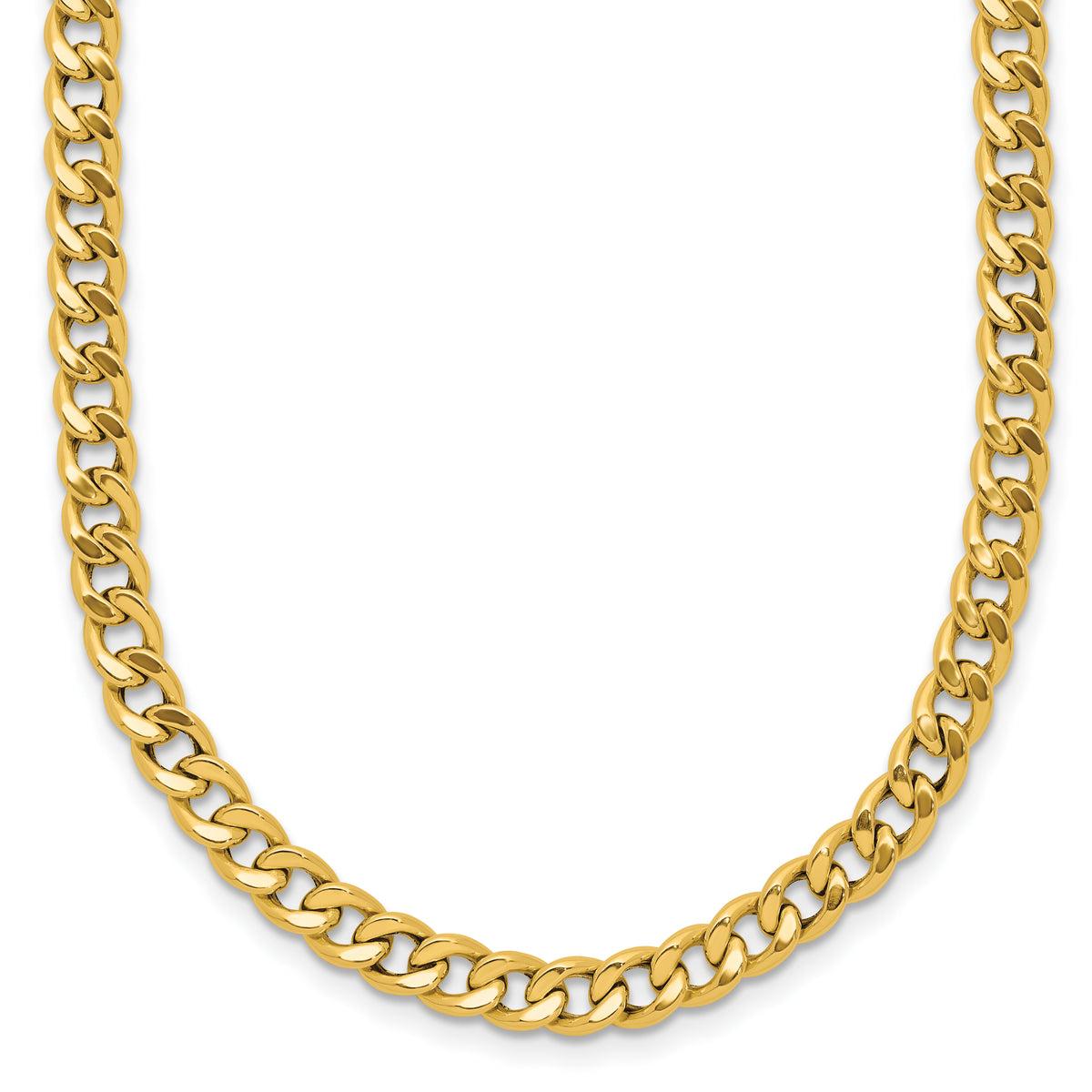 14K Polished Fancy Link Necklace