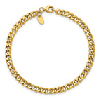 14K Polished Fancy Link Bracelet