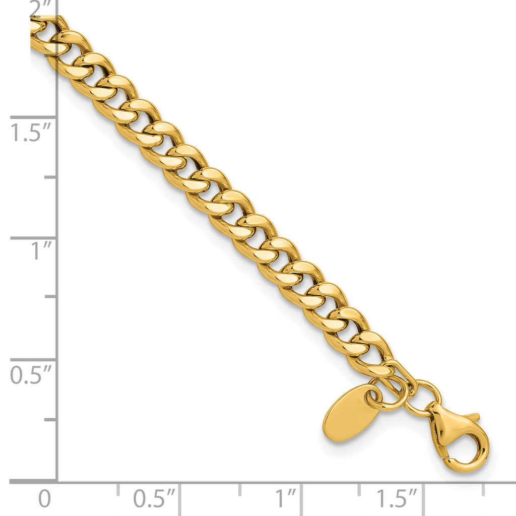 14K Polished Fancy Link Bracelet